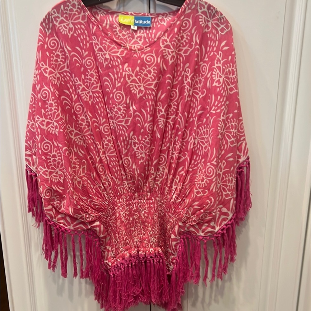Pink Patterned Women's Top